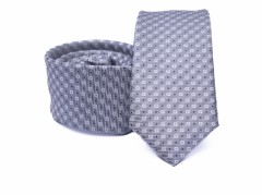    Prémium slim nyakkendő - Szürke mintás 