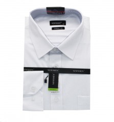      Newsmen bambusz elasztikus h.u ing - Fehér Normál fazon