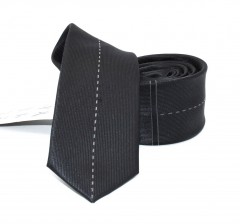                    NM slim szövött nyakkendő - Fekete mintás Csíkos nyakkendő