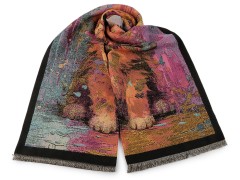              Kendő rojtos kasmir cica - 65x190 cm Női divatkendő és sál