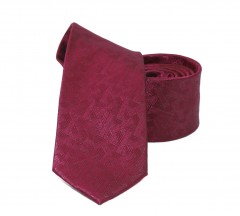                    NM slim szövött nyakkendő - Bordó mintás Aprómintás nyakkendő