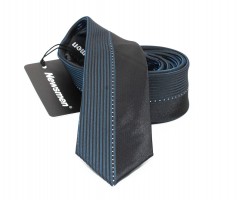                    NM slim szövött nyakkendő - Kék csíkos 