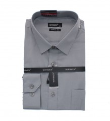             Newsmen h.u normál ing - Szürke Normál fazon