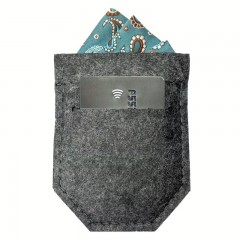                          Díszzsebkendő tartó bankkártyatartóval Diszzsebkendő