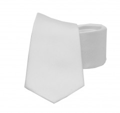                        NM normál nyakkendő - Fehér szövött Egyszínű nyakkendő