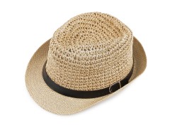                                         Unisex nyári szalmakalap - Drapp 