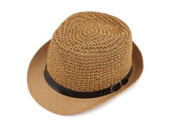                                         Unisex nyári szalmakalap - Barna 