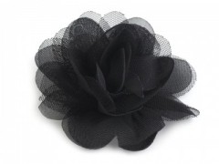 Sifon virág - Fekete Kitűzők, Brossok