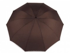 Női nagy összecsukható esernyő - Sötétbarna Női esernyő,esőkabát