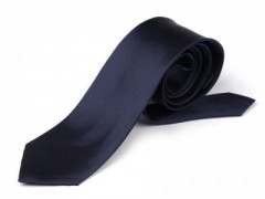 Szatén nyakkendő - Sötétkék Egyszínű nyakkendő
