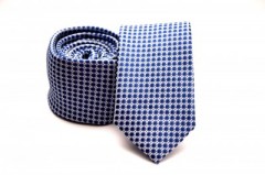    Prémium slim nyakkendő -   Kék pöttyös Aprómintás nyakkendő