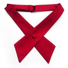   Szatén unisex kereszt nyakkendő - Piros Női nyakkendők, csokornyakkendő