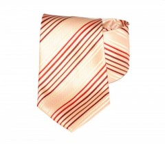          Classic prémium nyakkendő - Barack-piros csíkos Csíkos nyakkendő