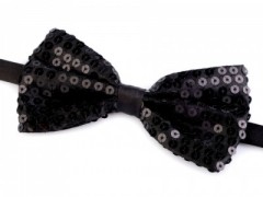 Flitteres csokornyakkendő - Fekete Női nyakkendők, csokornyakkendő